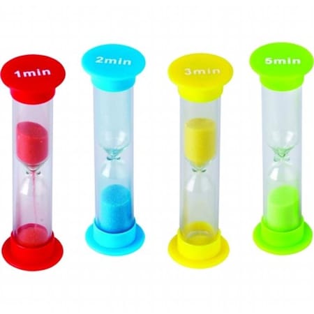 Teacher Created Resources Small Sand Timers Combo Pack 1 Each Of 1 2 3 & 5 Minute Timers TCR20663